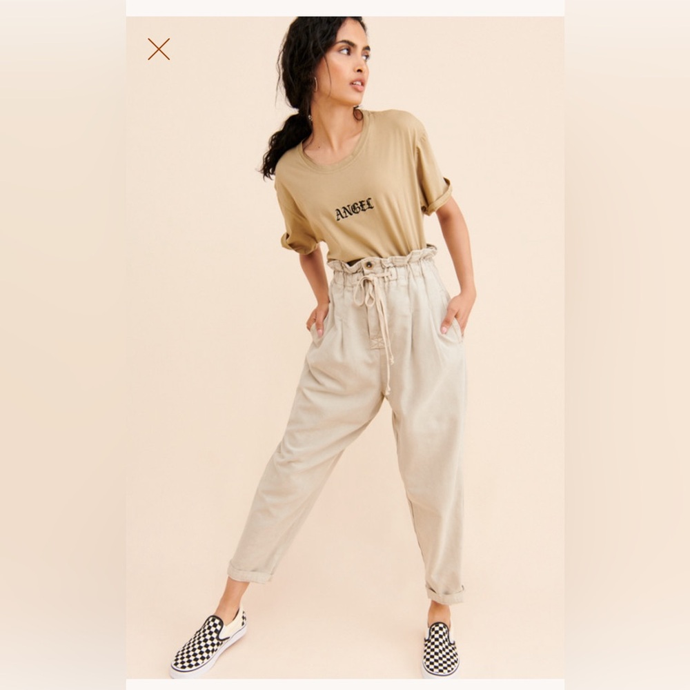 Free People Margate Pleated Trousers - Size Medium